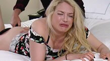 Tearful leather paddling